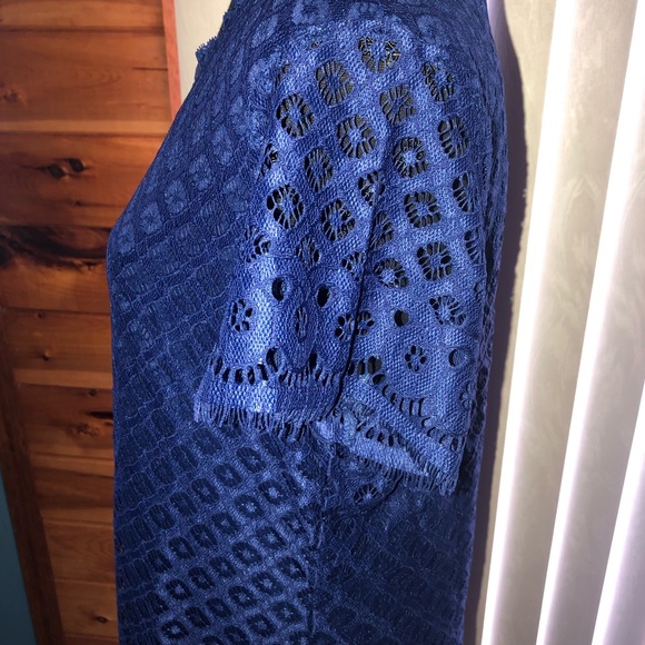 Isaac Mizrahi live navy and pink stretch dress - Picture 3 of 16